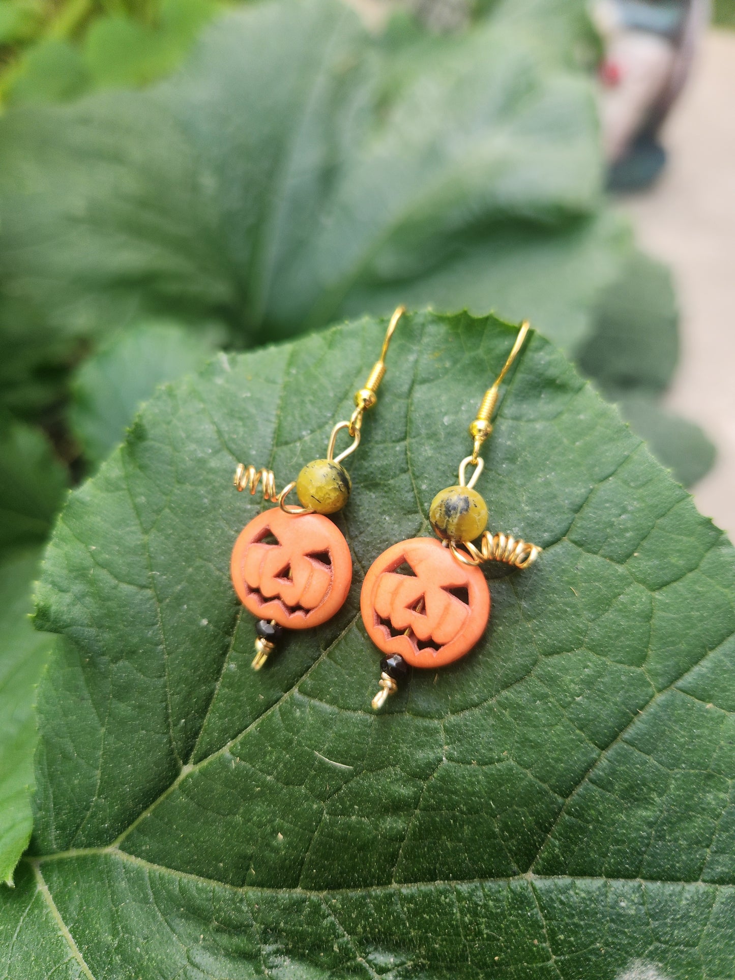 Healing/Protective Pumpkin Earrings