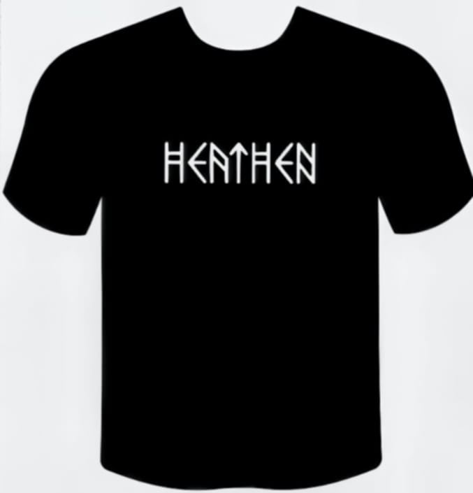 Heathen Rune T-Shirt — Norse Pagan Unisex Black Tee