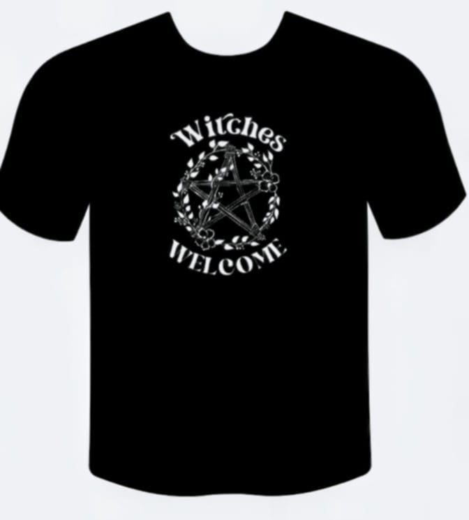 Occult & Witchy Graphic Tees — Unisex Black Shirts, Kawaii & Gothic Designs