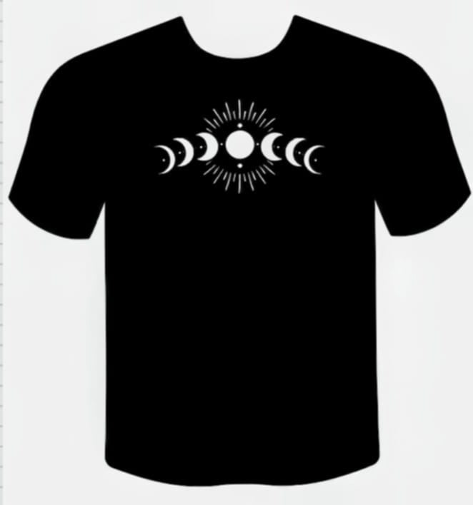 Occult & Witchy Graphic Tees — Unisex Black Shirts, Kawaii & Gothic Designs