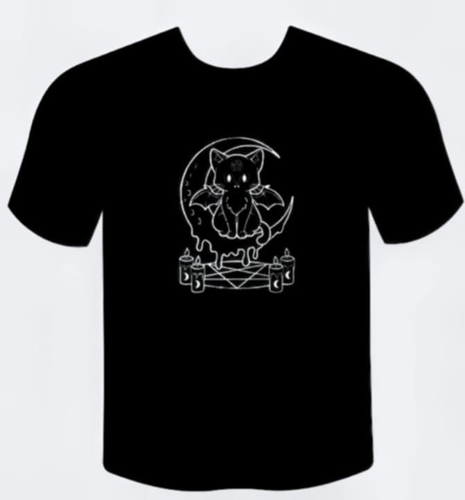 Occult & Witchy Graphic Tees — Unisex Black Shirts, Kawaii & Gothic Designs