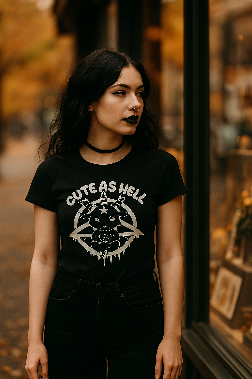 Occult & Witchy Graphic Tees — Unisex Black Shirts, Kawaii & Gothic Designs