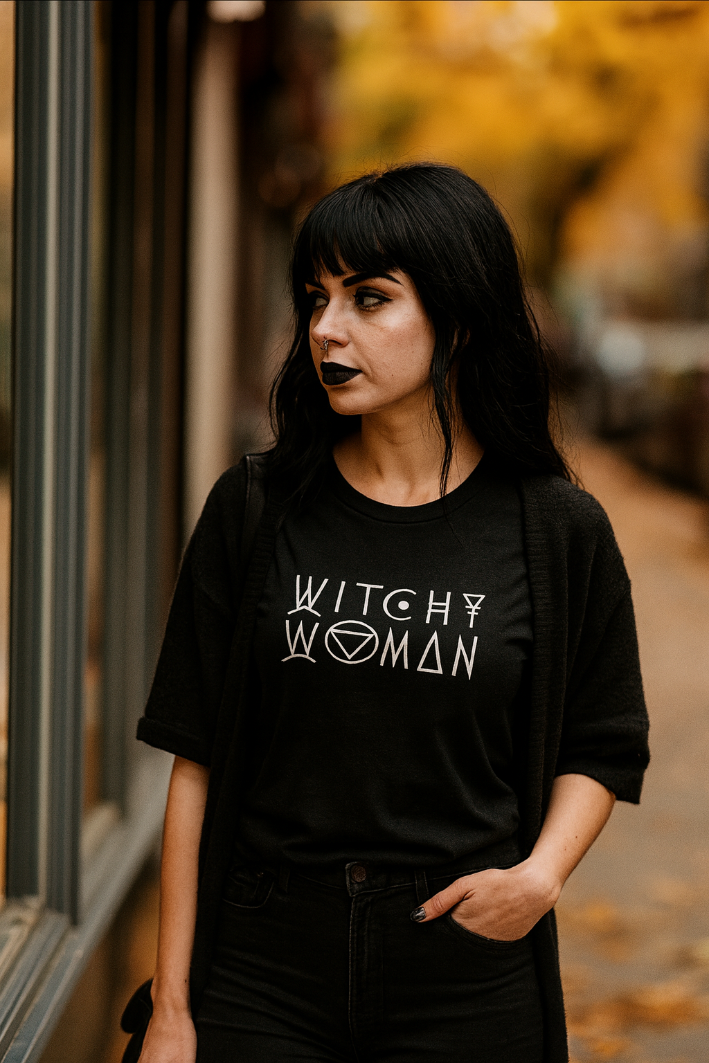 Occult & Witchy Graphic Tees — Unisex Black Shirts, Kawaii & Gothic Designs
