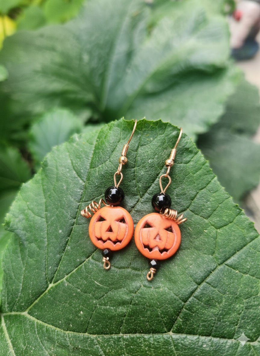 Healing/Protective Pumpkin Earrings
