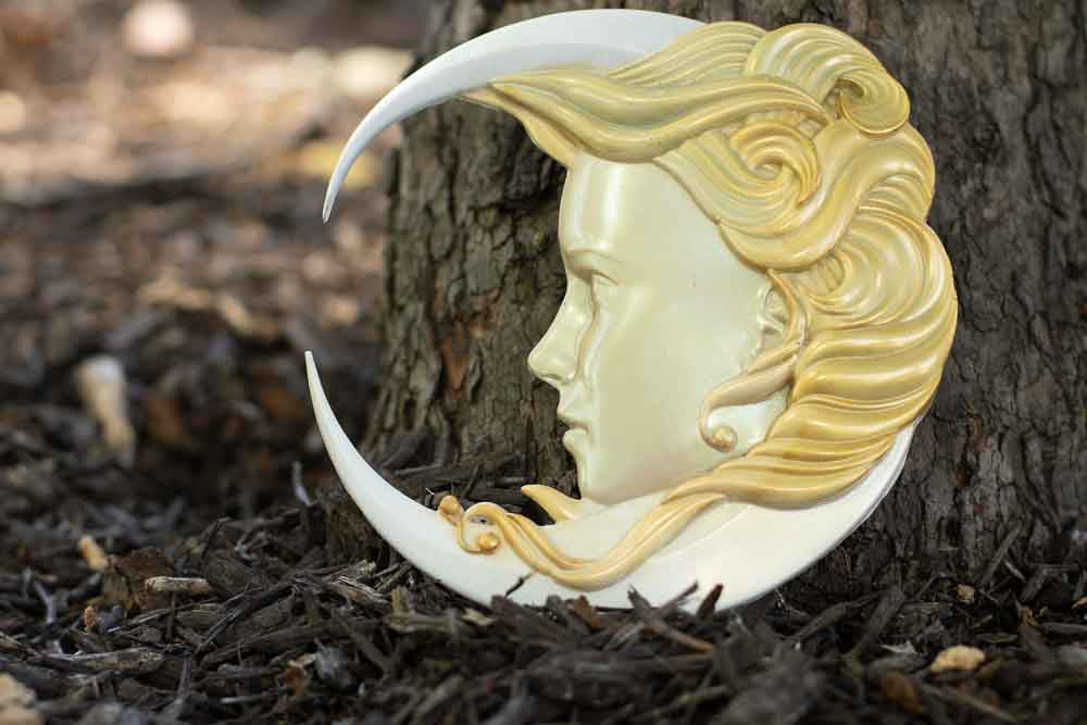 Crescent Moon Goddess – Resin Wall Art