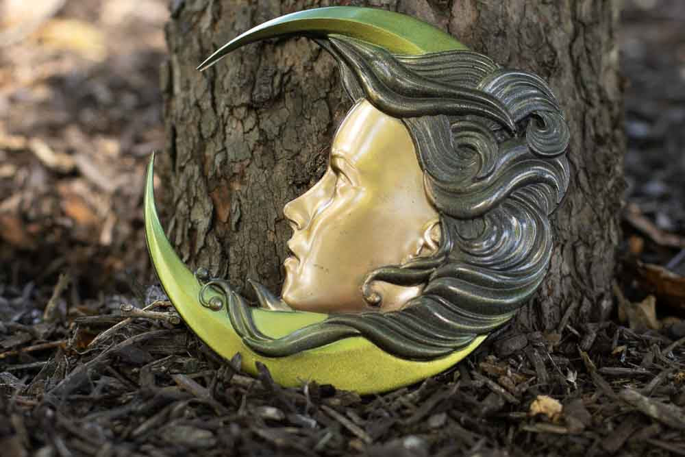 Crescent Moon Goddess – Resin Wall Art