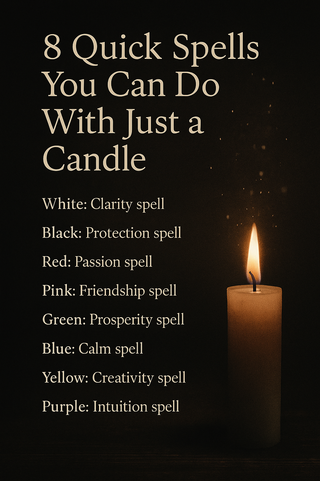 8 Short Candle Magic Spells for Everyday Life