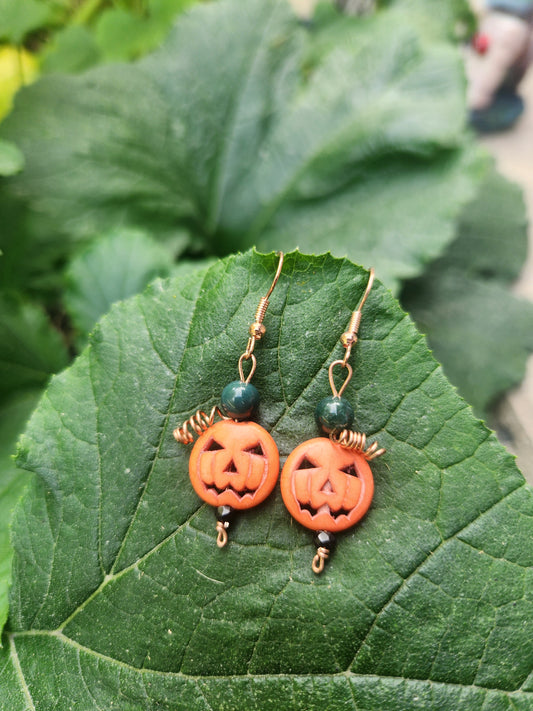 Healing/Protective Pumpkin Earrings