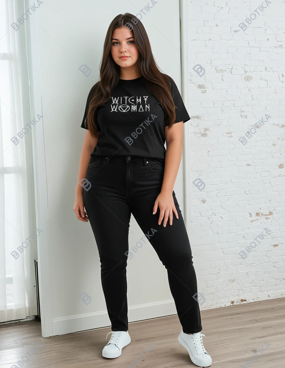 Witchy Woman T-Shirt — Alchemical Symbol Graphic Tee, Unisex Black Witchcore Top