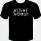 Witchy Woman T-Shirt — Alchemical Symbol Graphic Tee, Unisex Black Witchcore Top