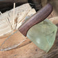 Clear Glass Dagger with Black Walnut Handle