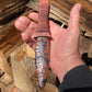 Mahogany Obsidian Ritual Dagger with Leather Wrapped Handle