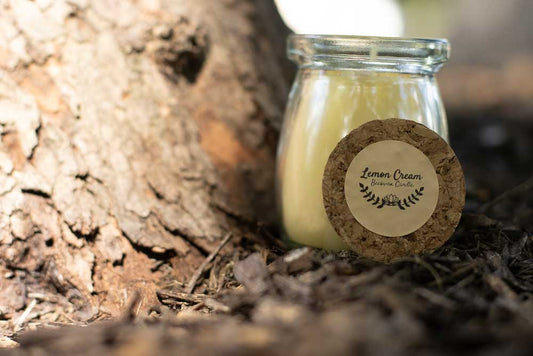 Lemon Cream Beeswax Candle