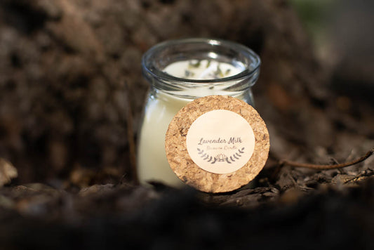 Lavender Milk Beeswax Candle