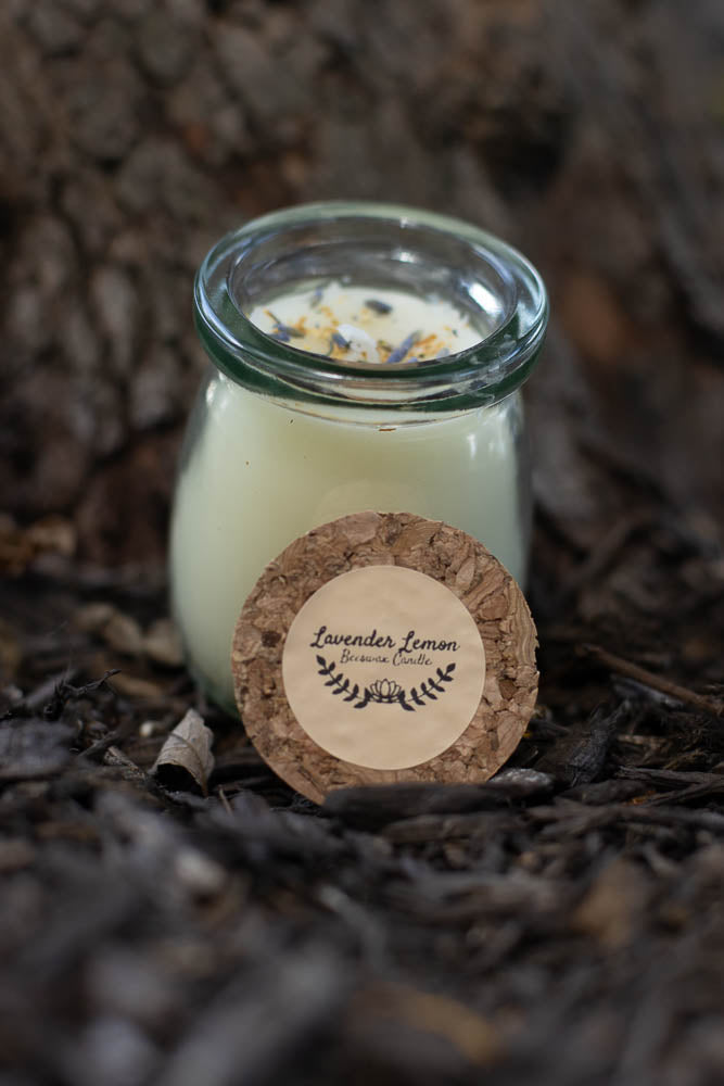 Lavender Lemon Beeswax Candle